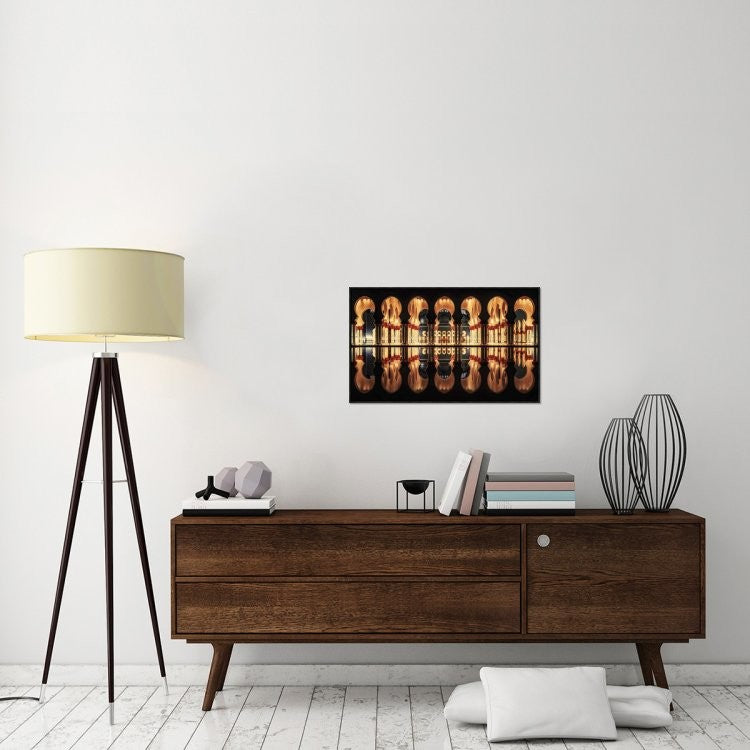 "Reflections in the Mosque" Framed Canvas Giclee by Cuomo Massimo, 31x19"