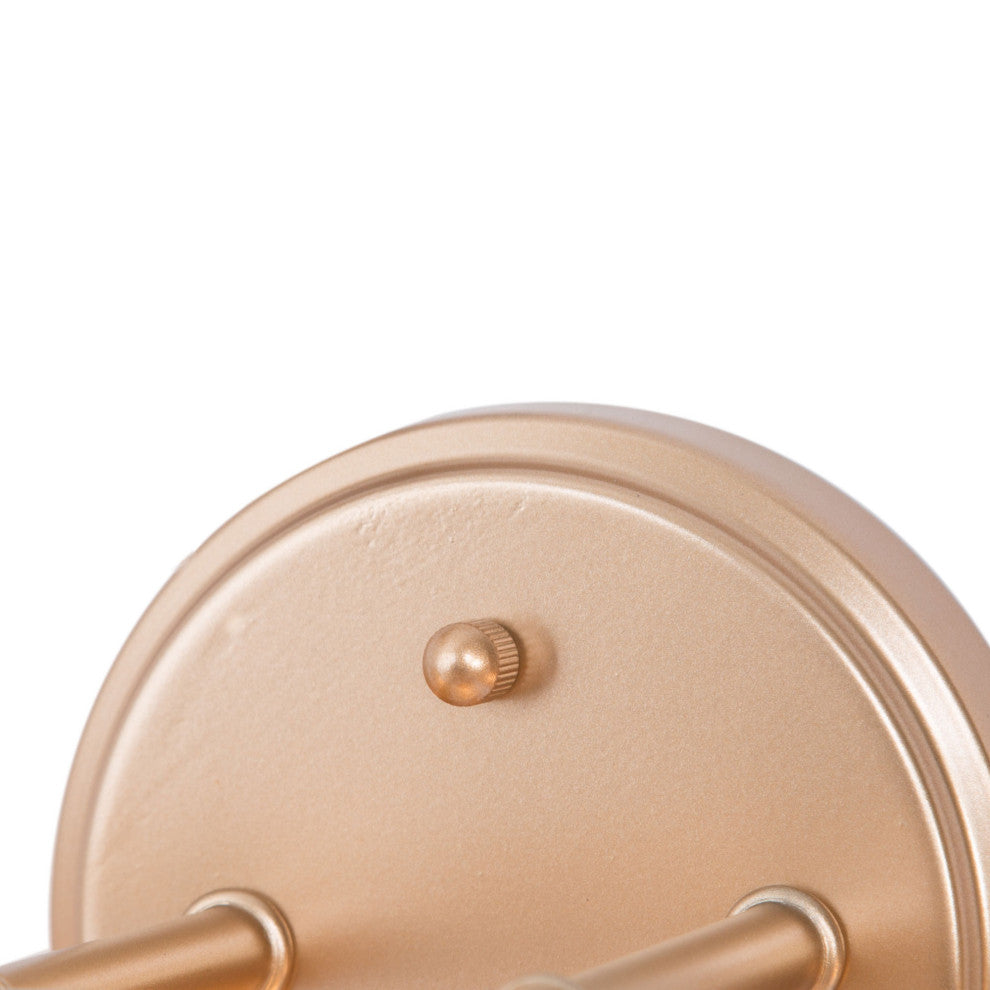 LALUZ 3-Light 20-in Gold with Frosted Glass Modern Bathroom Vanity Light