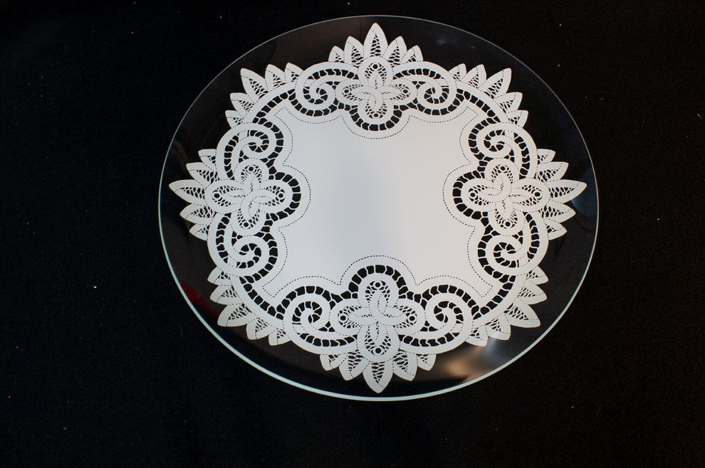 Battenburg Lace 6-Piece Round Plate Collection, Round