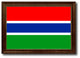 Gambia Country Flag Canvas Print, 19"x27"