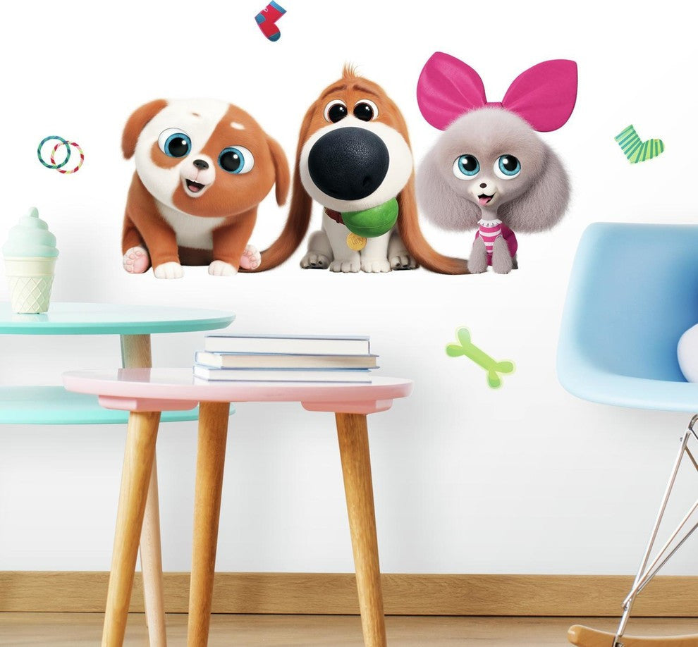 Secret Life Of Pets 2 Peel and Stick Giant Wall Decals
