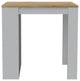 Kitchen Counter Dining Table Toledo, Kitchen, White / Light Oak