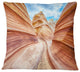 Swirling Dune Sandstones Landscape Photo Throw Pillow, 16"x16"