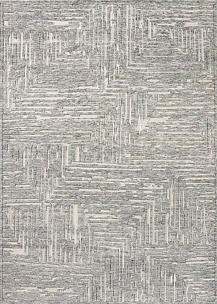 Ahgly Company Indoor Rectangle Mid-Century Modern Area Rugs, 2' x 4'