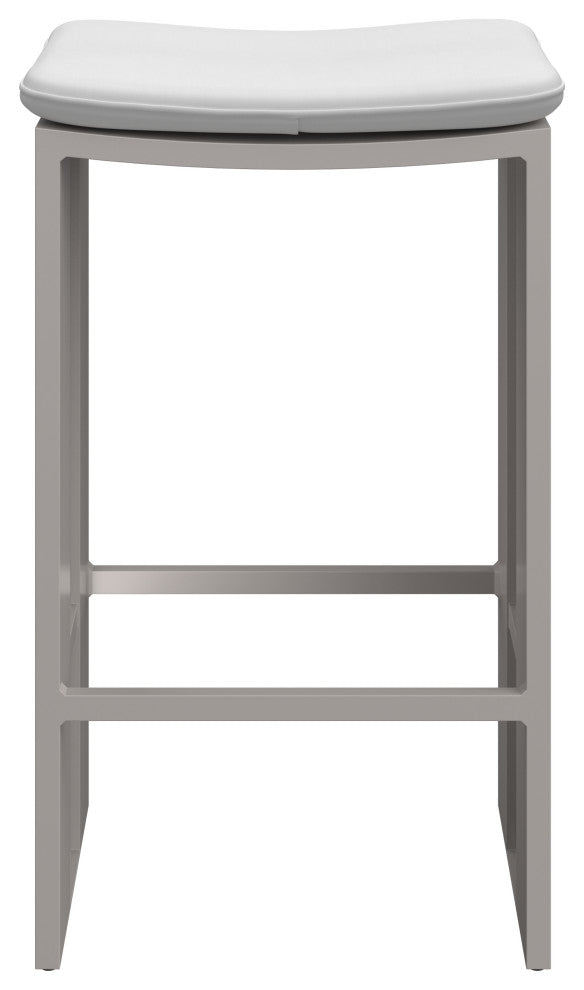 Verin Barstool, Greige, Stinson White