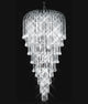 Artistry Lighting Falls Collection Hanging Crystal Chandelier 36x70, Chrome