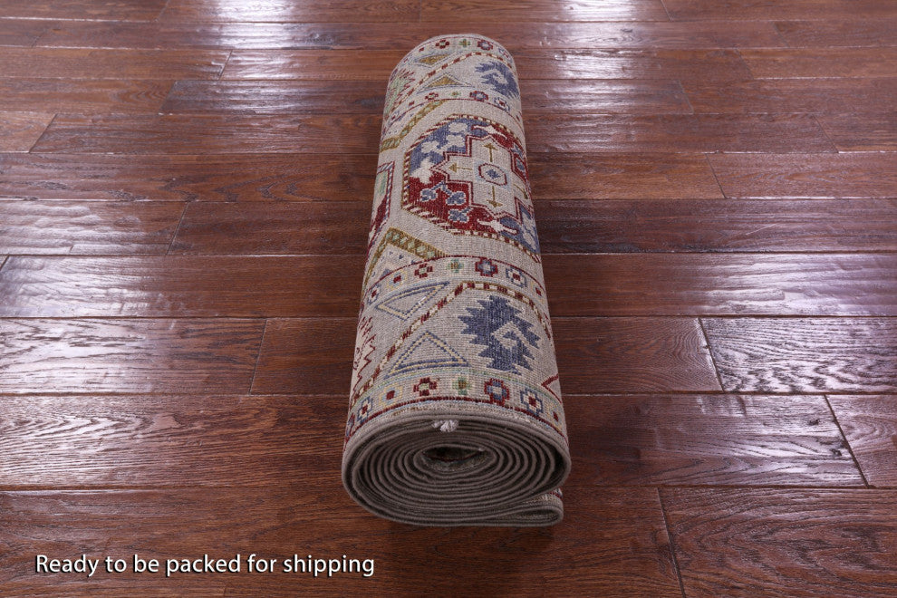 Hand Knotted Bokhara Wool Runner Rug 2' 5" X 13' 10" Q11140
