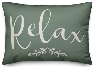 Relax on Green 14x20 Indoor/Outdoor Pillow