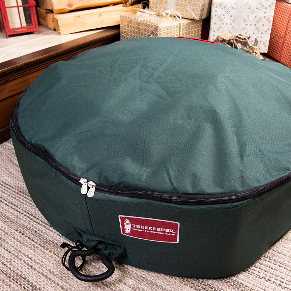 30" Padded Christmas Wreath Storage Container