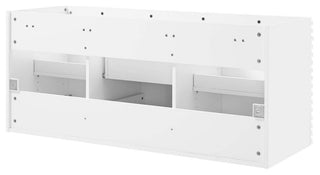 Render 48" Wall-Mount Bathroom Vanity Cabinet, White