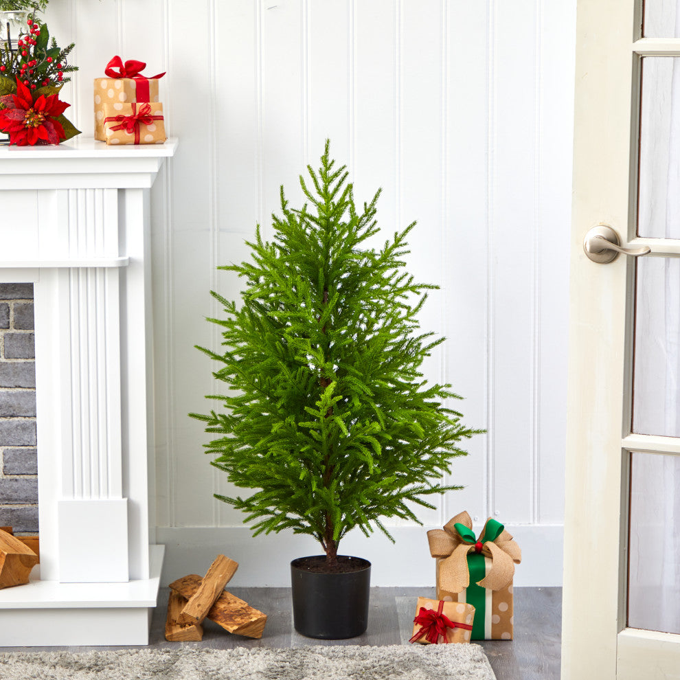 40" Norfolk Island Pine Natural Look Artificial Tree
