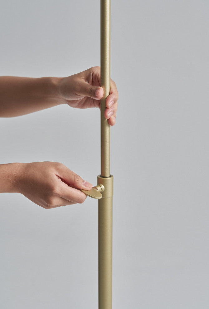 MIST LED Floor Lamp, Champagne Gold