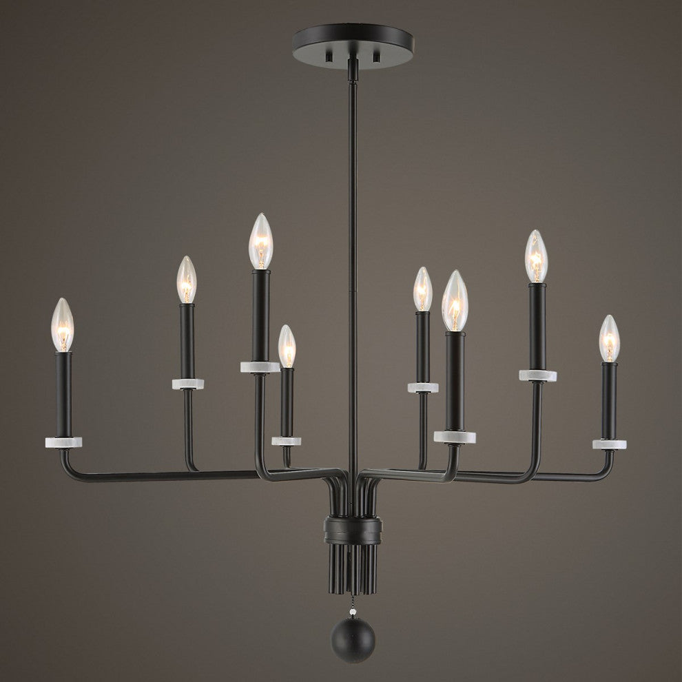 Uttermost Ebony Elegance 8-Light Chandelier 21353