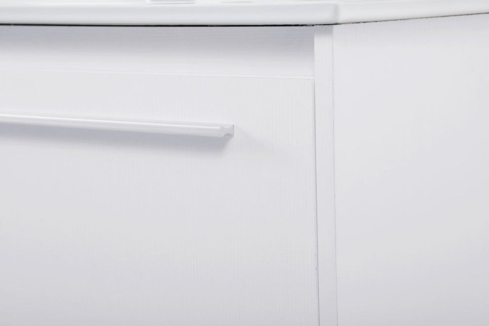 40" Single Bathroom Floating Vanity, White