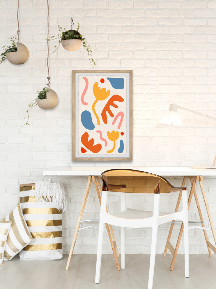 "Undefined Objects" Framed Painting Print, 12x18