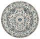 Safavieh Couture Evoke EVK220 Rug, Ivory / Grey, 4' Round