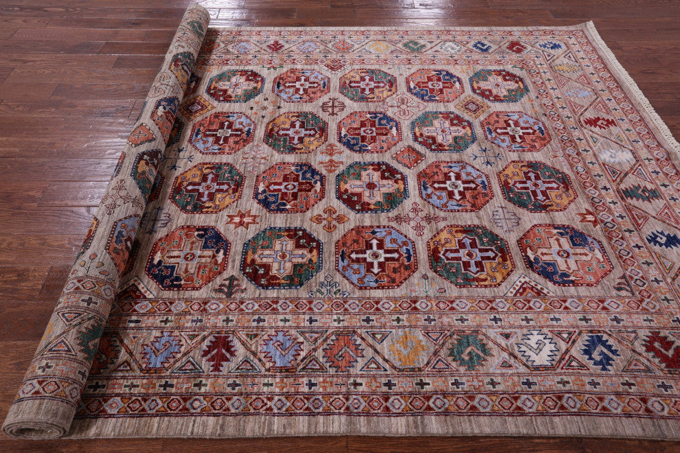 6' 9" X 10' 4" Bokhara Hand Knotted Wool Rug - Q12774