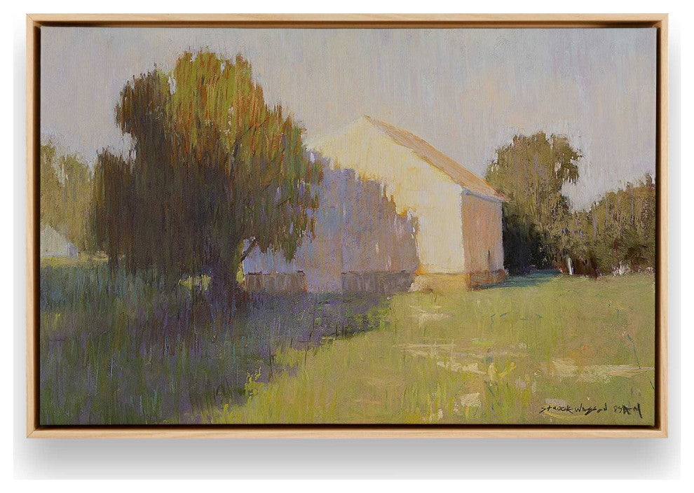"Dawn's Rustic Charm" - A Canvas Print Celebrating Countryside Serenity