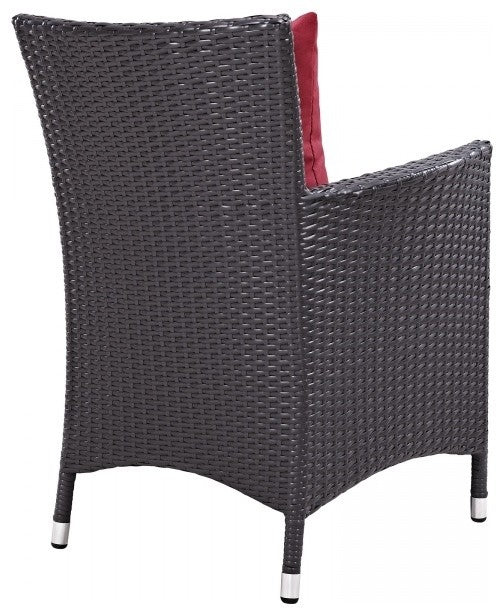 Espresso Red Convene 8-Piece Outdoor Patio Dining Set