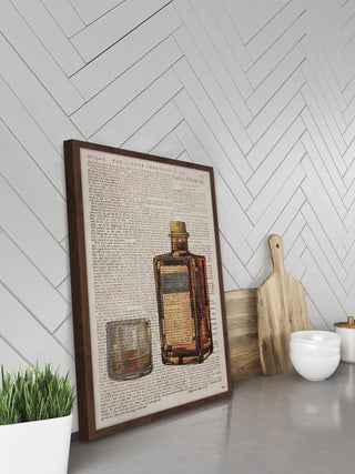 "Bourbon Temptation" Framed Painting Print, 24"x36"