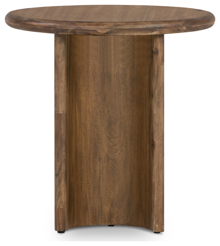 Paden End Table-Seasoned Brown Acacia