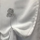 Magnetic Water Lilies Curtain Tiebacks "“ Resin Floral Design, Graphite, Pack of 1