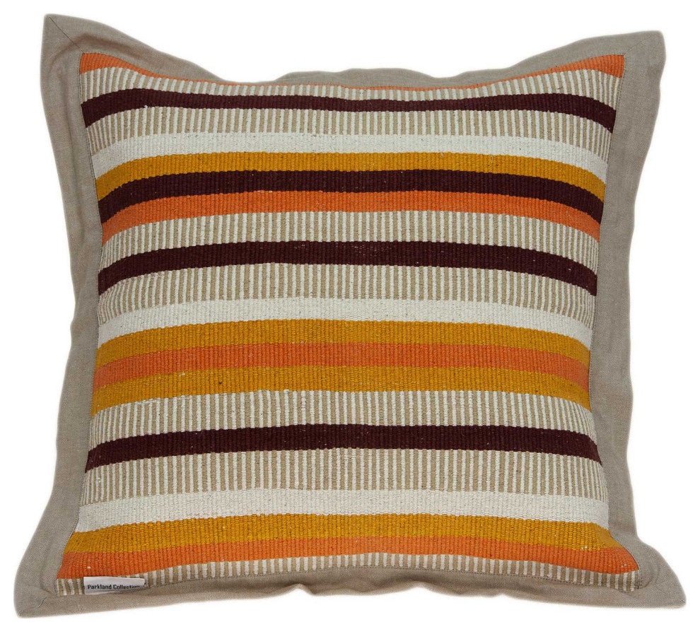 HomeRoots 20" x 7" x 20" Transitional Multicolor Pillow Cover With Poly Insert