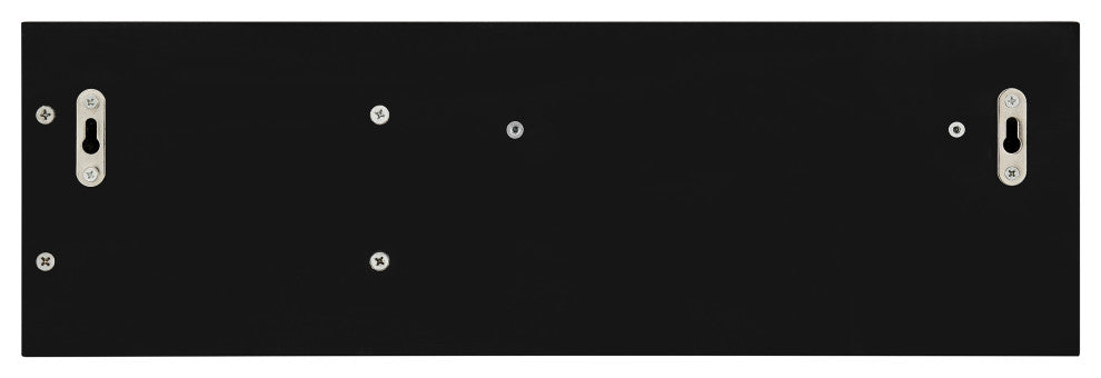 Danya B. Utility Shelf With Pocket and Hanging Hooks, Black