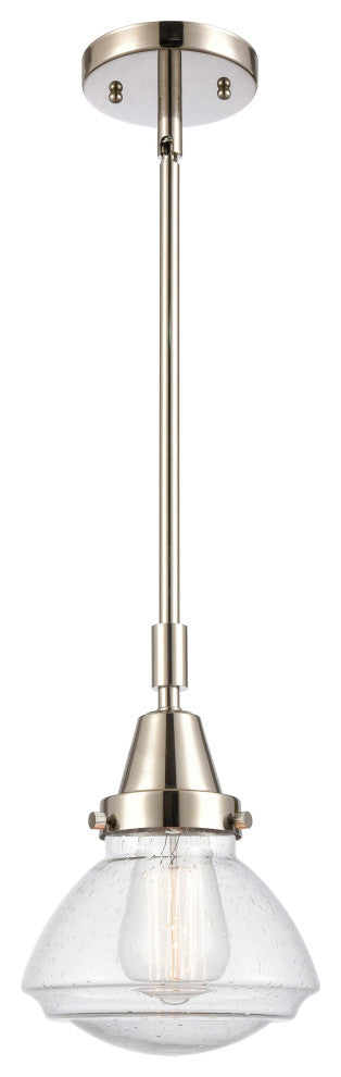 Innovations 447-1S-PN-G324-LED Olean 1 Light Mini Pendant, Polished Nickel