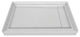 Valley Acrylic Single Threshold Acrylic Linear End Drain Shower Base 48", White,