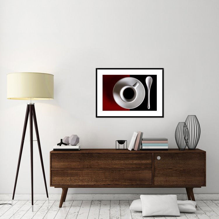 "Na Tazziurell E Caffa" Framed Digital Print by Antonio Zaccagnino, 38"x28"