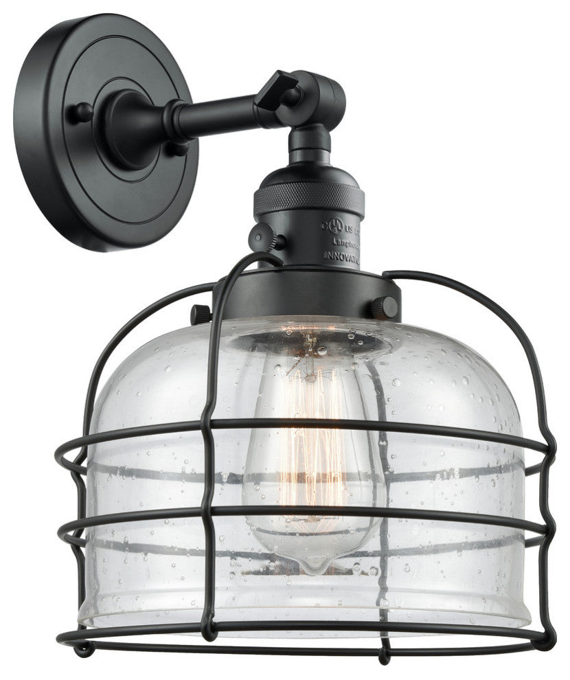 INNOVATIONS LIGHTING 203SW-BK-G74-CE-LED 1 Light Dimmable LED Wall Sconce