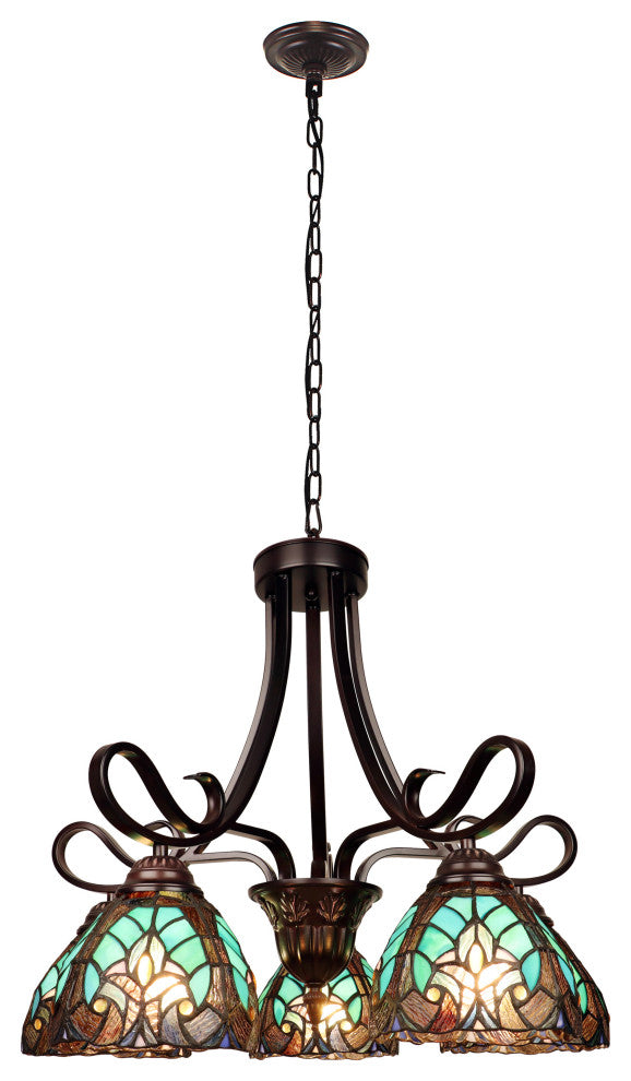 Liaison Victorian-Style 5-Light Large Chandelier 25" Wide