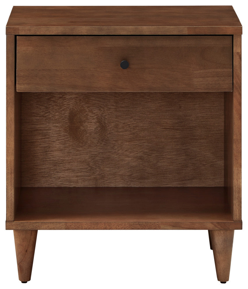 Delvin 1-Drawer Wood Nightstand