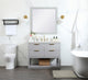 42" Single Bathroom Vanity, Gray, With Backsplash