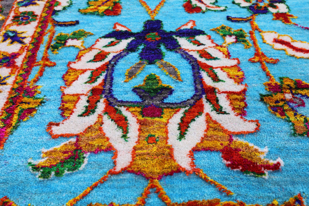 Wool & Silk Persian Handmade Rug 9' 0" X 11' 11" - Q15811