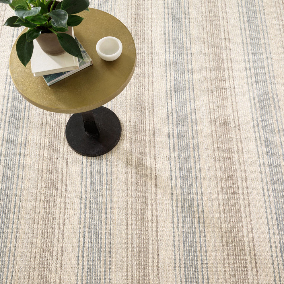 Dash & Albert Moonshine Handwoven Cotton/Viscose Rug, Blue, 3' x 5'