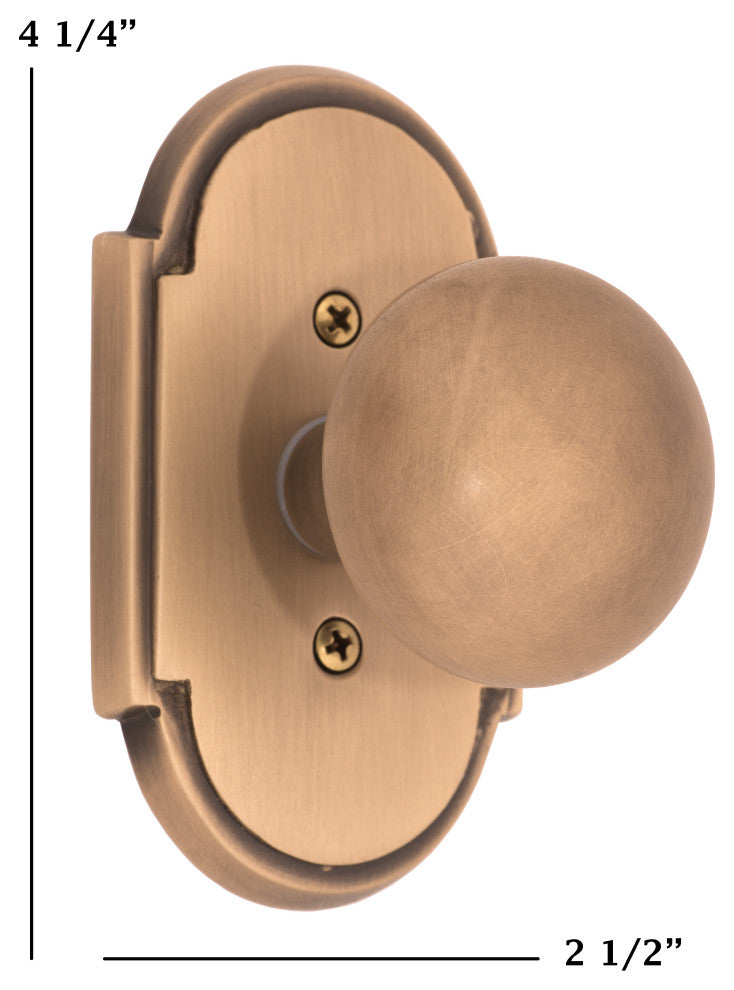 Palladian Plate Privacy Set - 2-3/8"