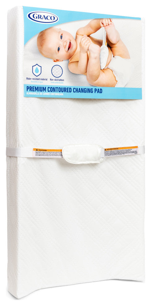 Graco Premium Contoured Infant and Baby Changing Pad, Ultra Soft Buckle Cover