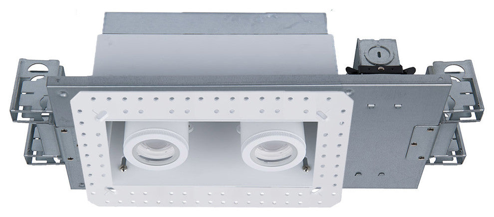 Silo LED Multiple Two-Light IC-Rated Airtight Housing, Light and 4000K, White