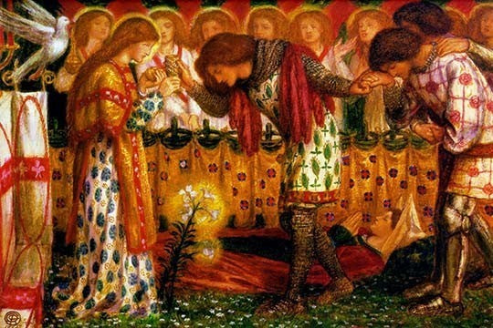How Sir Galahad, Sir Bors and Sir Percival Were Fed with the Sanc Grael; But Sir