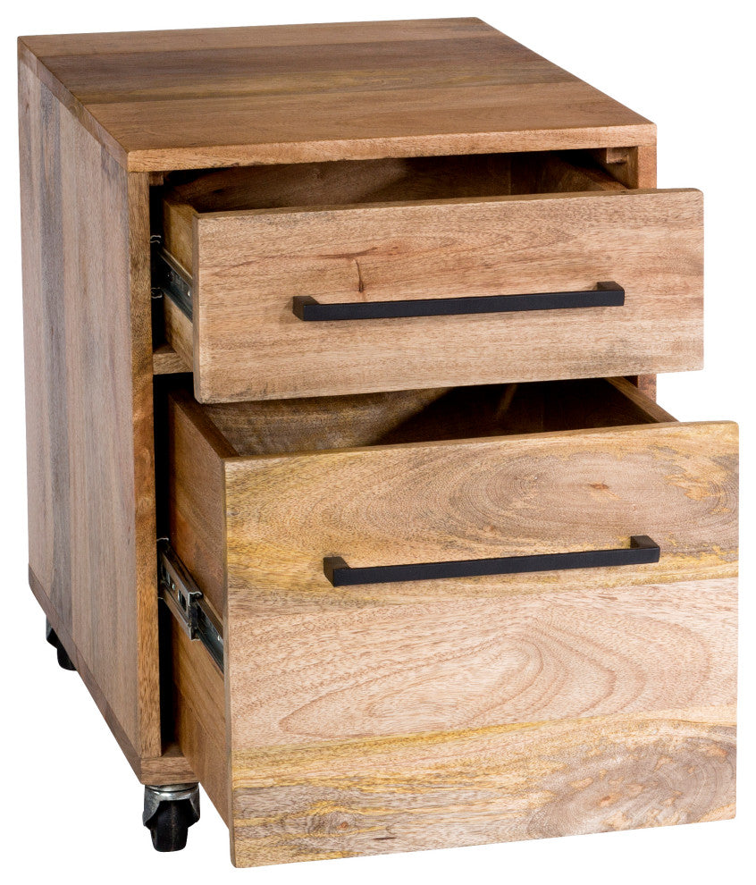 Scandinavian Colvin Mobile Pedestal - Natural