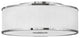 Hinkley Halo Large Flush Mount, Brushed Nickel