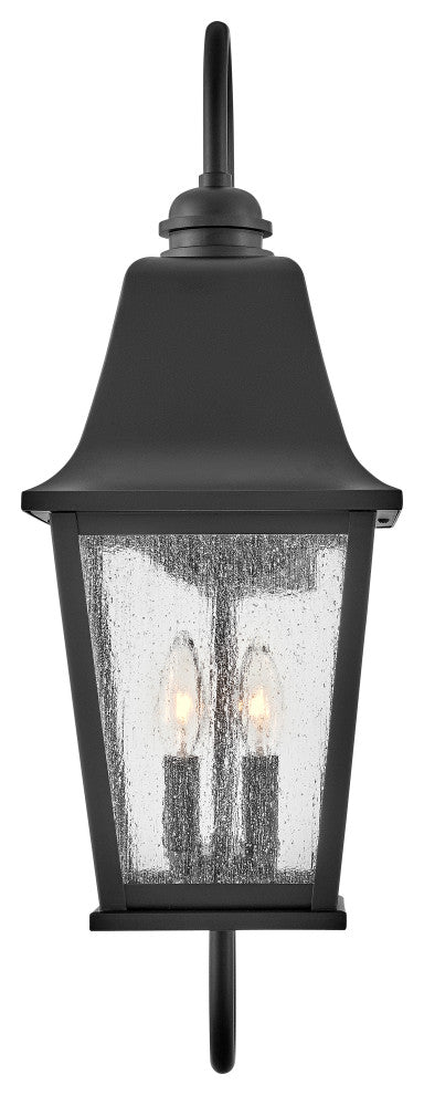 Hinkley Kingston Large Wall Mount Lantern, Black