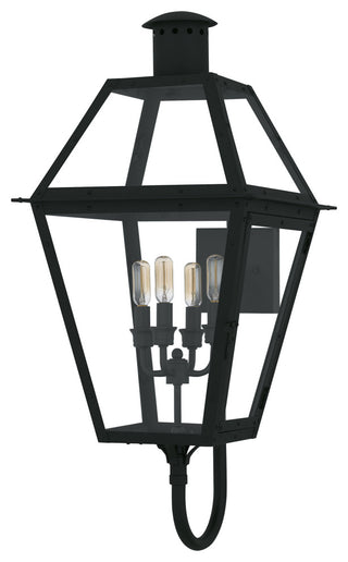 Quoizel RO8414 Rue De Royal 4 Light 30" Tall Outdoor Wall Sconce - Earth Black
