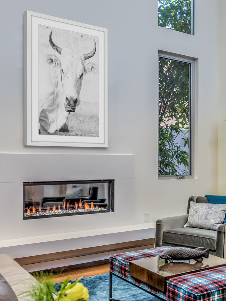 Marmont Hill, "Cow Face" Framed Painting Print, 30x45