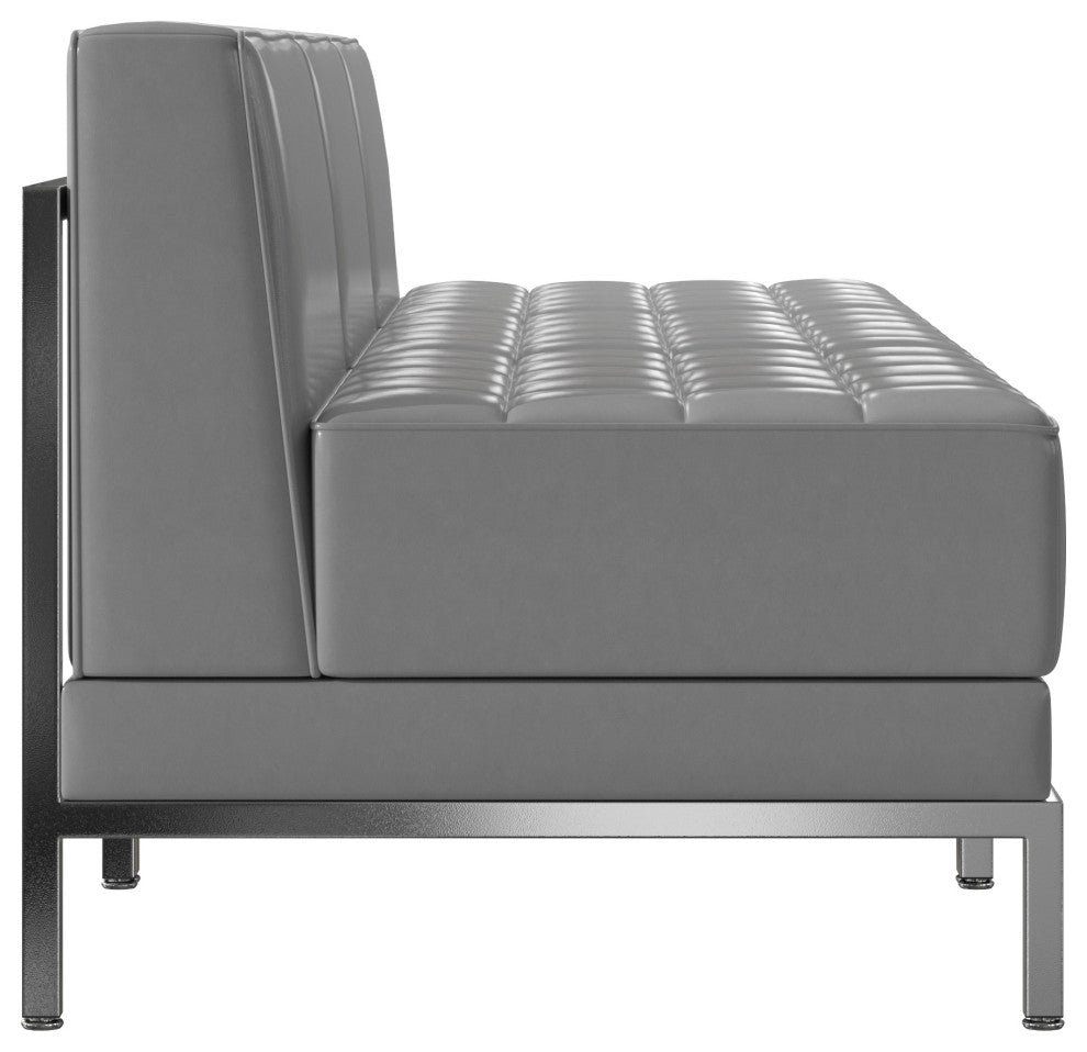 HERCULES Imagination Series LeatherSoft Lounge Set, 3 Pieces, Gray