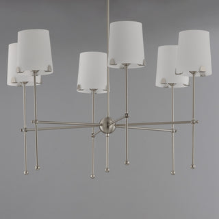 Maxim Huntington 6-Light Chandelier 32366WTSN, Satin Nickel