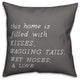 Home Filled with Kisses 18x18 Spun Poly Pillow