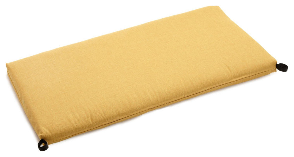 45"x19" Outdoor Spun Polyester Loveseat Cushion, Lemon